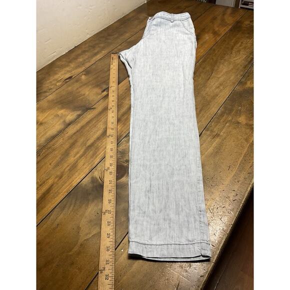 Michael Stars Pants Womens Small Blue Straight Linen Blend - Picture 9 of 9